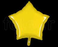 Ballon - Mylar - Etoile - Brillant - Uni - 45cm CITRON