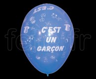Ballon - Latex - Fantaisie - Ø30cm C'EST-UN-GARCON 