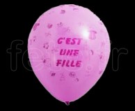 Ballon - Latex - Fantaisie - Ø30cm C'EST_une_FILLE 