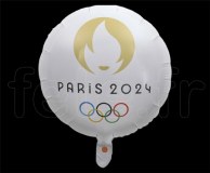 1 Ballon - Mylar - Rond - Licence - Ø 45cm JO_PARIS_2024_JO 