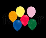 100 Ballons - Latex - Unis - Mat - Ø10cm ASSORTIS