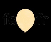 100 Ballons - Latex - Unis - Mat - Ø10cm IVOIRE