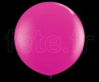 1 Ballon - Latex - Unis - Mat - Ø60cm FUSHIA
