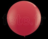 1 Ballon - Latex - Unis - Mat - Ø60cm ROUGE