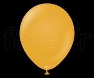 100 Ballons - Latex - Unis - Mat - Ø30cm KALISAN MOUTARDE 