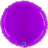 Ballon  - Plastique- Rond - Brillant - Uni - 45cm VIOLET 