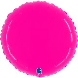 Ballon - Polymère - Rond - Brillant - Uni - 45cm ROSE 