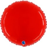 Ballon - Polymère - Rond - Brillant - Uni - 45cm ROUGE 