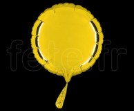 Ballon - Mylar - Rond - Brillant - Uni - 20cm JAUNE
