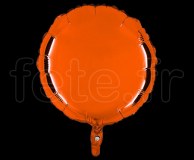 Ballon - Mylar - Rond - Brillant - Uni - 45cm ORANGE