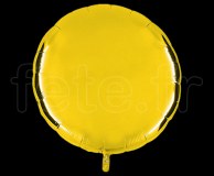 Ballon - Mylar - Rond - Brillant - Uni - 90cm JAUNE