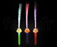 FOUET - Fibre Optique - LED - Rainbow - Piles Fournies TIGRE 