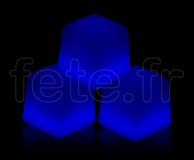 Glacon - Cube - Fluo - 3 X 3 X 3cm - BLEU