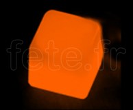 Glacon - Cube - Fluo - 3 X 3 X 3cm - ORANGE